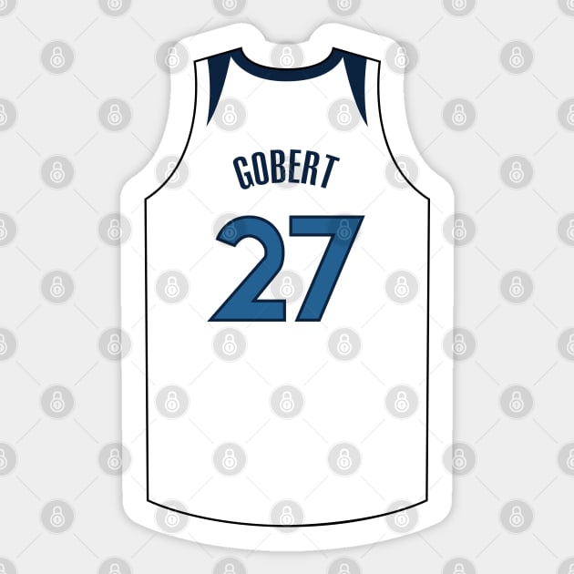 Rudy Gobert Minnesota Jersey Qiangy Sticker by qiangdade